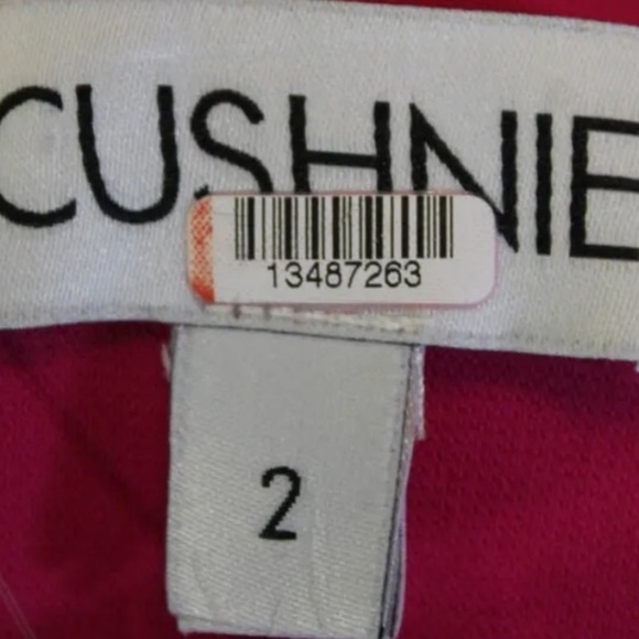 Cushnie One Shoulder Dress Size 2 Magenta Pink Twist Strap Cutout Sheath - Picture 5 of 8